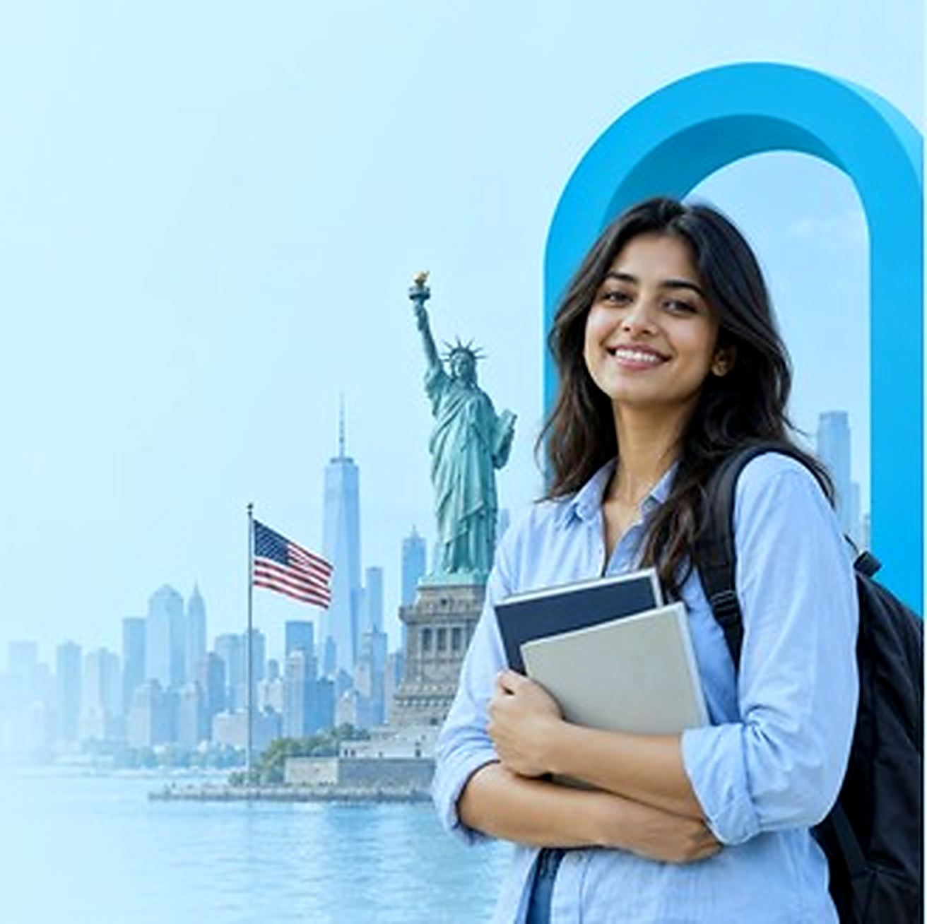 Indian student studying in the USA